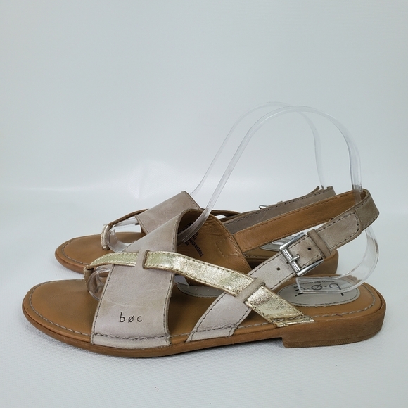 B.O.C. Leather Strappy Sandals EUC! Sz 8 - Picture 1 of 11